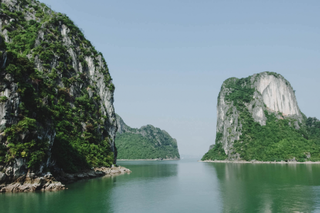 Felsen in der Halong-Bucht Vietnam