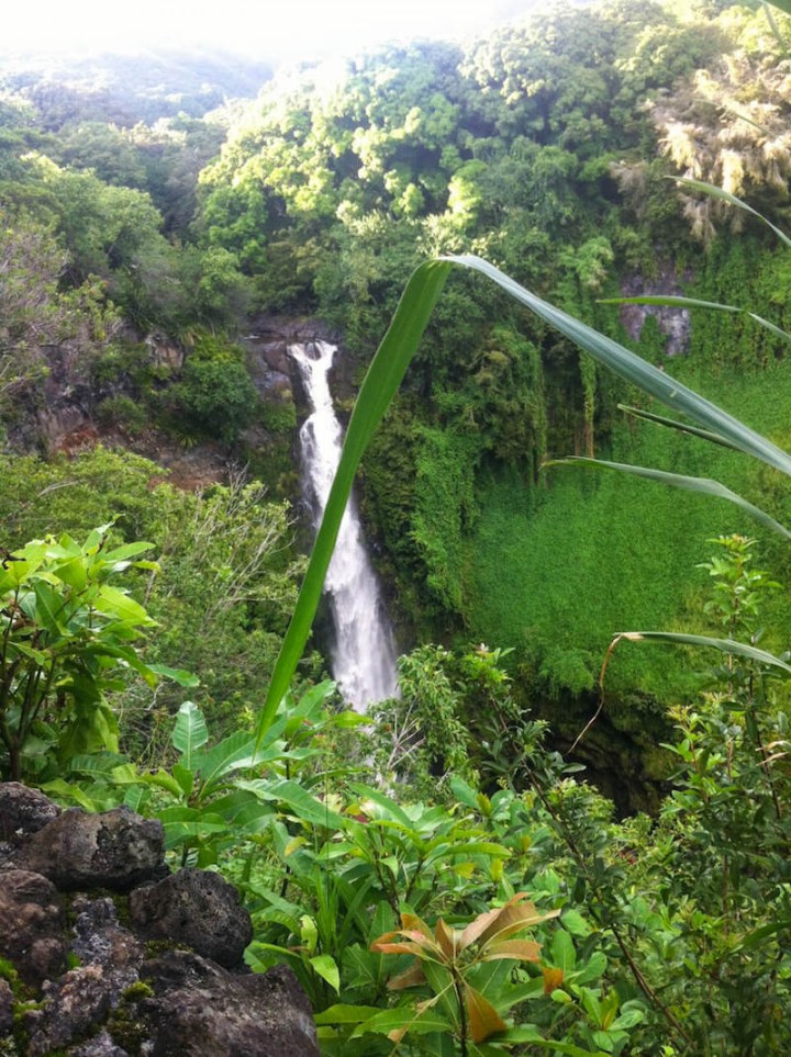 Hawaii-Urlaub individuell planen - wasserfall an der Road to Hana