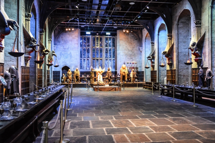 Die große Halle von Hogwarts-In den Warner Bros-Studios in London können Besucher hautnah in die Welt von Harry Potter eintauchen