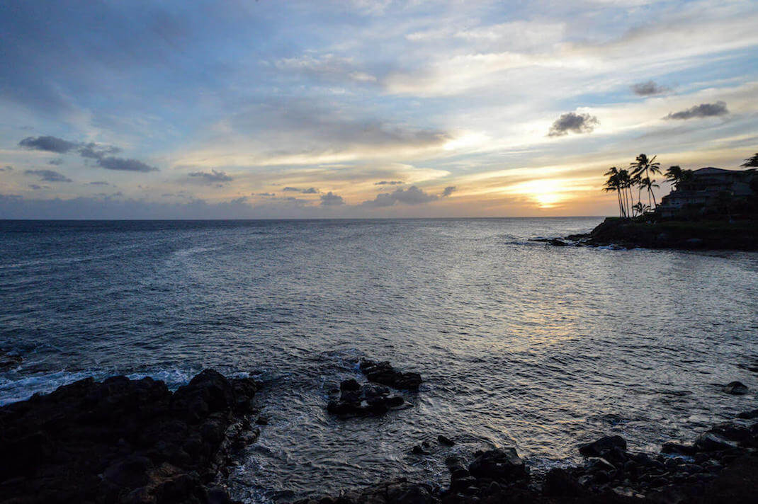 Sonnenuntergang auf Kauai