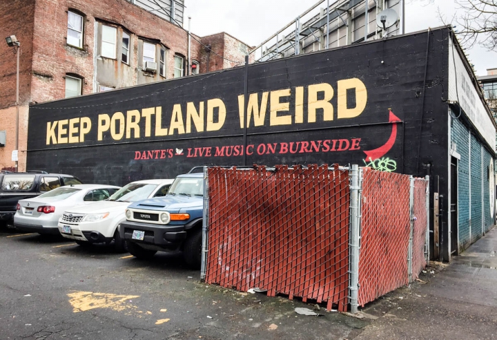 Portland-Tipps Mural Keep Portland Weird